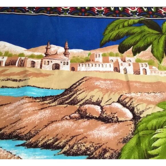 Arabian, Middle Eastern, Hanging Wall Tapestry/Carpet Vintage, Watering Camels - Picture 8 of 16